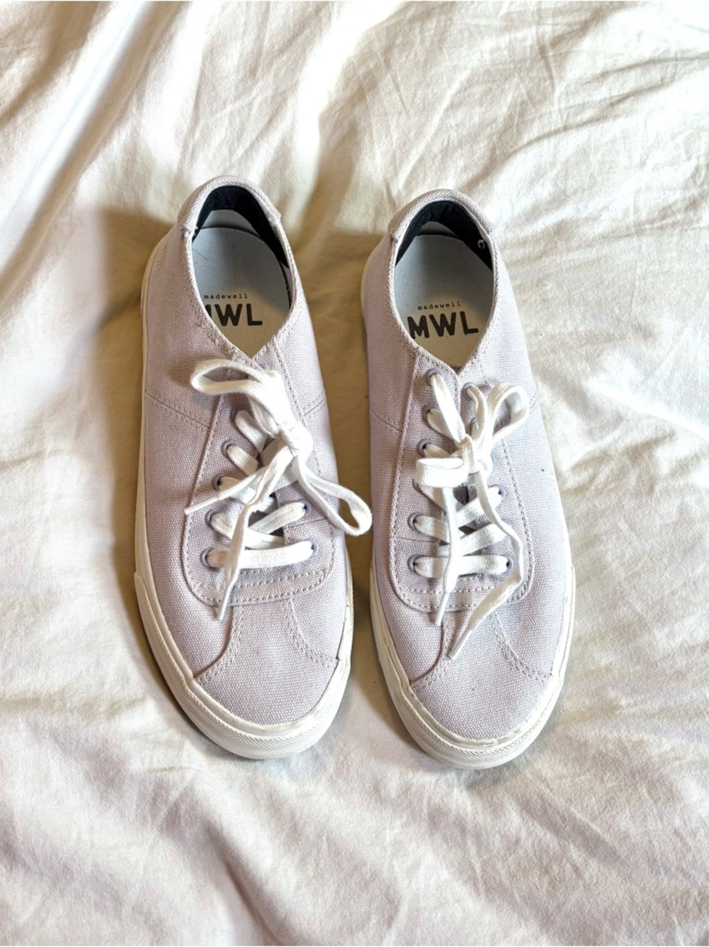Madewell Light Purple Sidewalk Low Top Sneakers in Canvas size Women 7.5 Men 6 - Picture 2 of 7